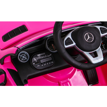 Mercedes Benz SLC300 Auto na akumulator dla dzieci Różowy + Dźwięki MP3 Światła + Pilot + Wolny Start