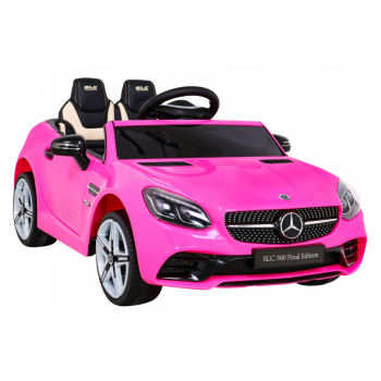 Mercedes Benz SLC300 Auto na akumulator dla dzieci Różowy + Dźwięki MP3 Światła + Pilot + Wolny Start