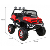 Mercedes Benz Unimog dla dzieci Terenowy Czerwony + Napęd 4x4 + Pilot