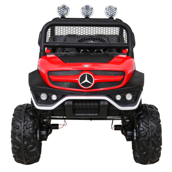 Mercedes Benz Unimog dla dzieci Terenowy Czerwony + Napęd 4x4 + Pilot