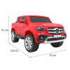Mercedes Benz X-Class dla dzieci Czerwony + Pilot + Napęd 4x4 + MP4 + Bagażnik + LED + EVA