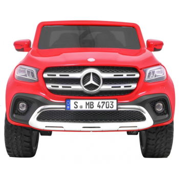 Mercedes Benz X-Class dla dzieci Czerwony + Pilot + Napęd 4x4 + MP4 + Bagażnik + LED + EVA