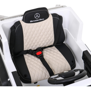 Mercedes G63 AMG Autko na akumulator Biały + Pilot + 6 kół EVA + Wolny Start + MP3 LED