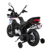 Motor BMW F850 GS na akumulator dla dzieci Biały + Kółka pomocnicze + Audio LED + Wolny Start + EVA