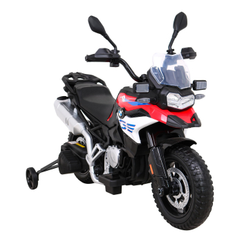 Motor BMW F850 GS na akumulator dla dzieci Czerwony + Kółka pomocnicze + Audio LED + Wolny Start + EVA