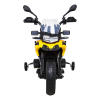 Motor BMW F850 GS na akumulator dla dzieci Żółty + Kółka pomocnicze + Audio LED + Wolny Start + EVA