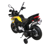 Motor BMW F850 GS na akumulator dla dzieci Żółty + Kółka pomocnicze + Audio LED + Wolny Start + EVA