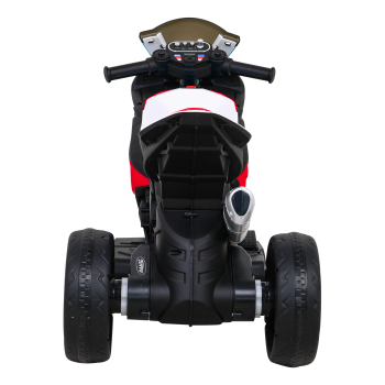 Motor BMW HP4 na akumulator dla dzieci Czerwony + 3 Koła + LED + MP3 USB + Ekoskóra