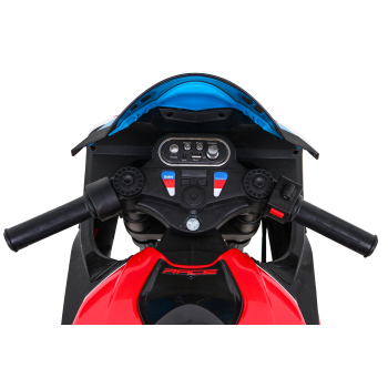 Motor BMW HP4 na akumulator dla dzieci Czerwony + Pomocnicze kółka + Wolny Start + EVA + MP3 LED