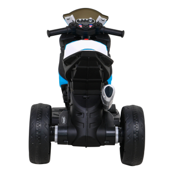 Motor BMW HP4 na akumulator dla dzieci Niebieski + 3 Koła + LED + MP3 USB + Ekoskóra