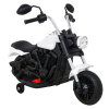 Motor Chopper V-Max na akumulator dla dzieci Biały + Melodie Klakson + Światło + Kółka pomocnicze