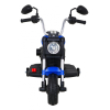 Motor Chopper V-Max na akumulator dla dzieci Niebieski + Melodie Klakson + Światło + Kółka pomocnicze