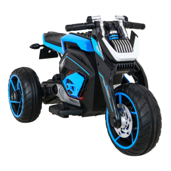 Motor Future na akumulator dla dzieci Niebieski + Panel audio + Wolny Start + Koła EVA