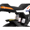 Motor Night Rider na akumulator dla dzieci Biały + Kółka pomocnicze + MP3 USB + Gaz w manetce