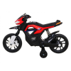 Motor Night Rider na akumulator dla dzieci Czerwony + Kółka pomocnicze + MP3 USB + Gaz w manetce