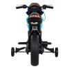 Motor Night Rider na akumulator dla dzieci Niebieski + Kółka pomocnicze + MP3 USB + Gaz w manetce