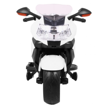 Motor na akumulator BMW K1300S dla dzieci Biały + Kółka pomocnicze + Dźwięki Światła + Wolny Start
