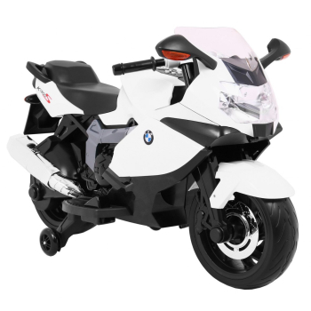 Motor na akumulator BMW K1300S dla dzieci Biały + Kółka pomocnicze + Dźwięki Światła + Wolny Start