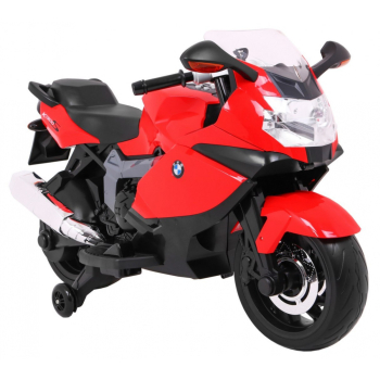 Motor na akumulator BMW K1300S dla dzieci Czerwony + Kółka pomocnicze + Dźwięki Światła + Wolny Start