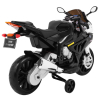 Motor na akumulator BMW S1000 RR dla dzieci Czarny + Kółeczka pomocnicze + Nóżka podpórka