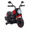 Motorek Chopper FASTER na akumulator dla dzieci Czerwony + Radio FM + Panel audio + LED