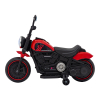 Motorek Chopper FASTER na akumulator dla dzieci Czerwony + Radio FM + Panel audio + LED