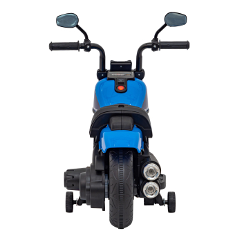 Motorek Chopper FASTER na akumulator dla dzieci Niebieski + Radio FM + Panel audio + LED