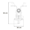 Motorek Chopper FASTER na akumulator dla dzieci Różowy + Radio FM + Panel audio + LED