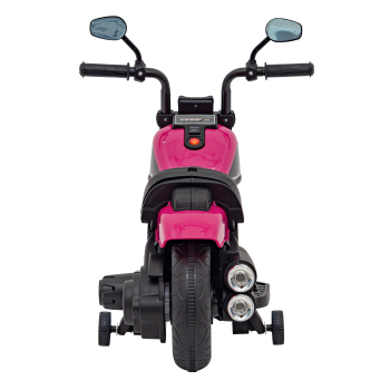 Motorek Chopper FASTER na akumulator dla dzieci Różowy + Radio FM + Panel audio + LED