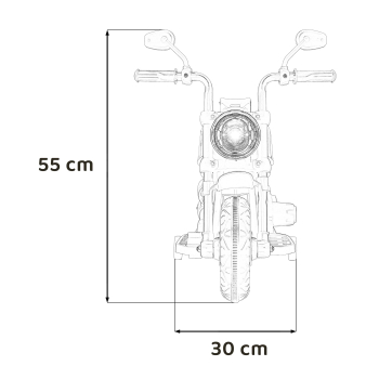 Motorek Chopper FASTER na akumulator dla dzieci Różowy + Radio FM + Panel audio + LED