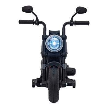 Motorek Chopper FASTER na akumulator dla dzieci Szary + Radio FM + Panel audio + LED