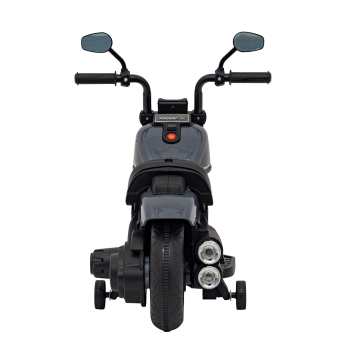 Motorek Chopper FASTER na akumulator dla dzieci Szary + Radio FM + Panel audio + LED