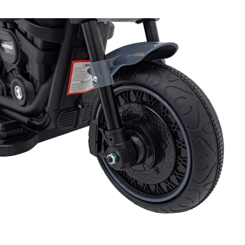 Motorek Chopper FASTER na akumulator dla dzieci Szary + Radio FM + Panel audio + LED