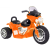 Motorek Chopper na akumulator dla dzieci Pomarańczowy + 3 koła + Dźwięki + Światła LED
