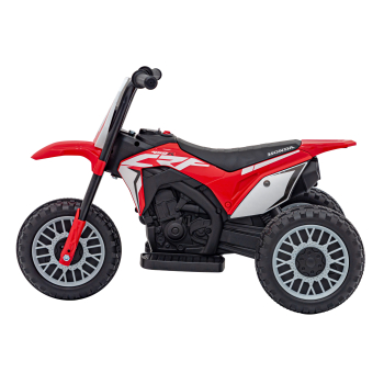 Motorek Cross Honda CRF 450R na akumulator dla dzieci Czerwony + 3 Koła + Gumowy Bieżnik + Klakson