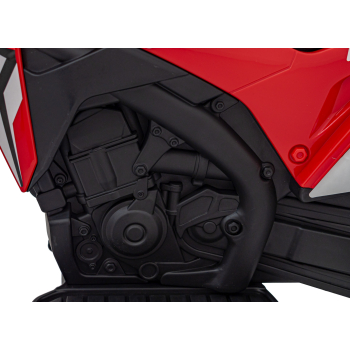 Motorek Cross Honda CRF 450R na akumulator dla dzieci Czerwony + 3 Koła + Gumowy Bieżnik + Klakson