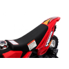Motorek Cross dla dzieci Pojazd na akumulator Czerwony + Pomocnicze kółka + Dźwięki LED