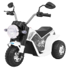 Motorek MiniBike na akumulator dla dzieci Biały + Dźwięki + Światła LED + Ekoskóra