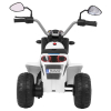 Motorek MiniBike na akumulator dla dzieci Biały + Dźwięki + Światła LED + Ekoskóra