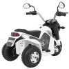 Motorek MiniBike na akumulator dla dzieci Biały + Dźwięki + Światła LED + Ekoskóra