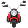 Motorek MiniBike na akumulator dla dzieci Czerwony + Dźwięki + Światła LED + Ekoskóra