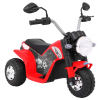Motorek MiniBike na akumulator dla dzieci Czerwony + Dźwięki + Światła LED + Ekoskóra