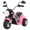 Motorek MiniBike na akumulator dla dzieci Różowy + Dźwięki + Światła LED + Ekoskóra