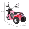 Motorek MiniBike na akumulator dla dzieci Różowy + Dźwięki + Światła LED + Ekoskóra
