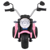 Motorek MiniBike na akumulator dla dzieci Różowy + Dźwięki + Światła LED + Ekoskóra