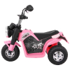 Motorek MiniBike na akumulator dla dzieci Różowy + Dźwięki + Światła LED + Ekoskóra