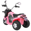 Motorek MiniBike na akumulator dla dzieci Różowy + Dźwięki + Światła LED + Ekoskóra