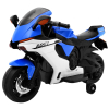 Motorek R1 Superbike elektryczny dla dzieci Niebieski + Kółka pomocnicze + Klakson + Światła LED