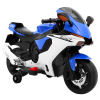 Motorek R1 Superbike elektryczny dla dzieci Niebieski + Kółka pomocnicze + Klakson + Światła LED