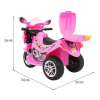 Motorek Trójkołowy BJX-088 elektryczny dla najmłodszych Różowy + Dźwięki + Światła